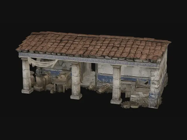 3D model for Abandoned Stone Cottage