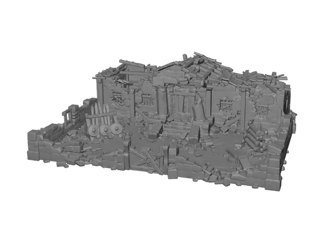 3D model for Ruins of the Crumbling Fortress