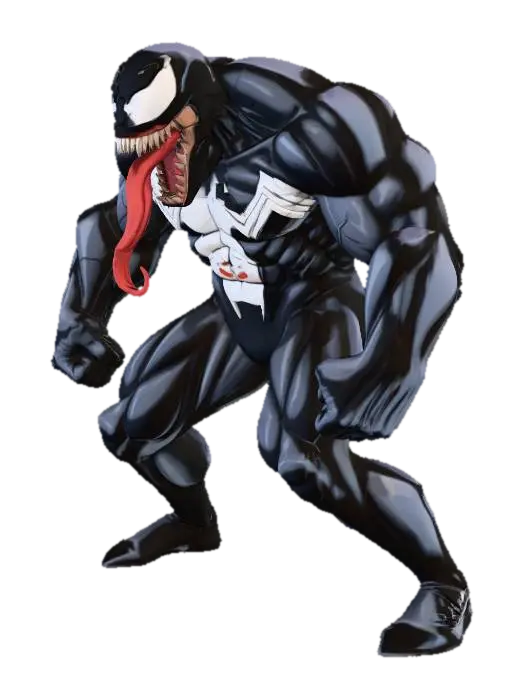 Venom 3D model, vytvořený pomocí AI