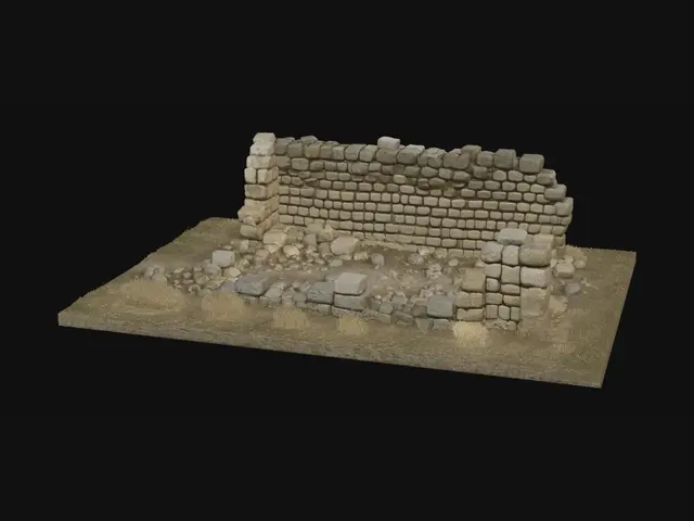 3D model for Desert Stone Wall Ruins