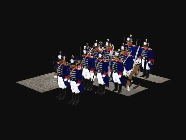 3D model for Ceremonial Guards in Formation