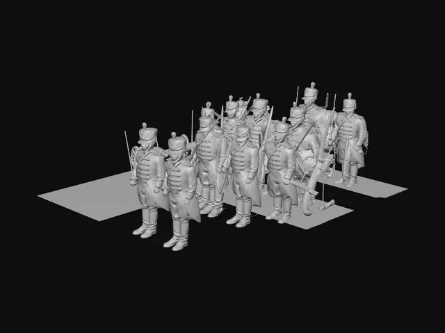 3D model for Ceremonial Guards in Formation