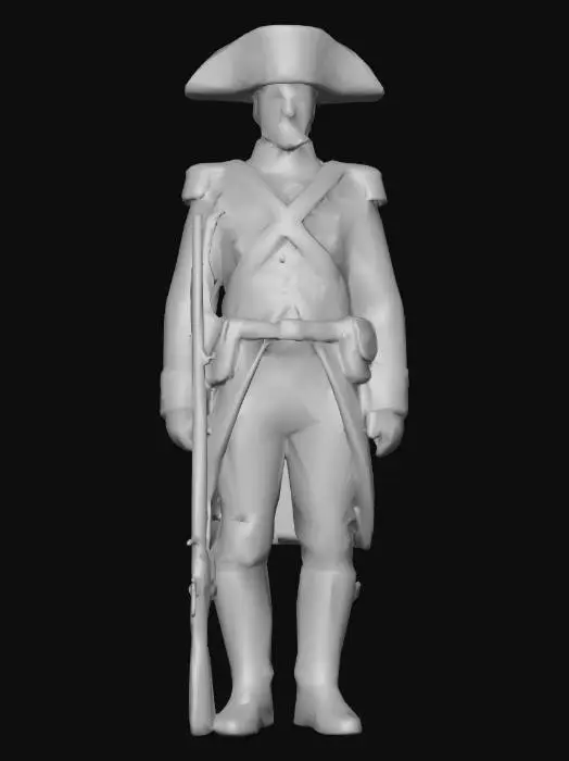 3D model for crear soldado epoca de colonizacion en Ecuador batalla del pichincha