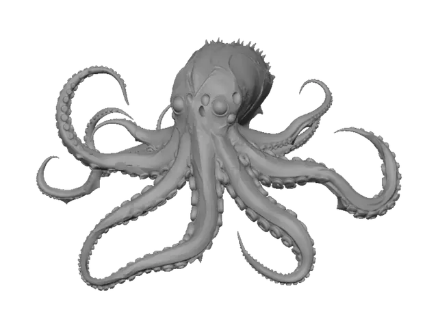 3D model for Bioluminescent Kraken