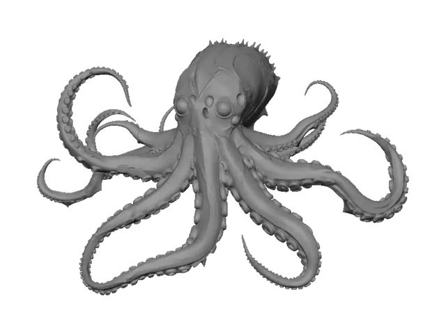 3D model for Bioluminescent Kraken