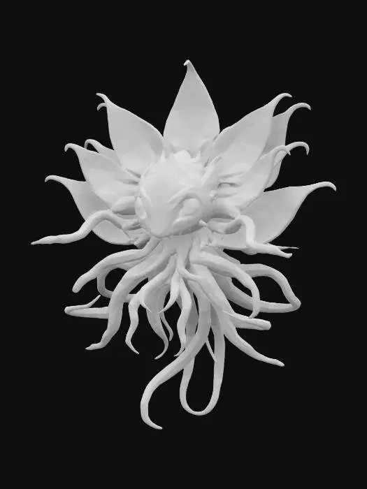 3D model for #garden#,  a cosmic flower moster