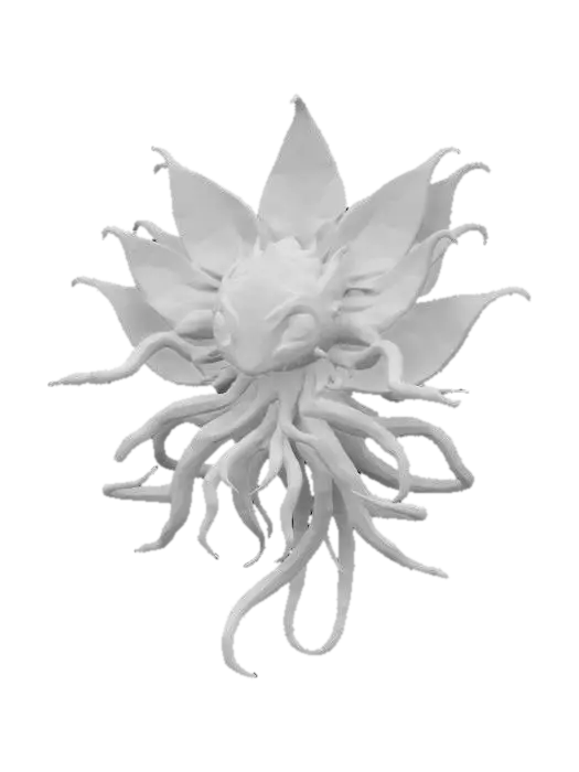 3D model for #garden#,  a cosmic flower moster