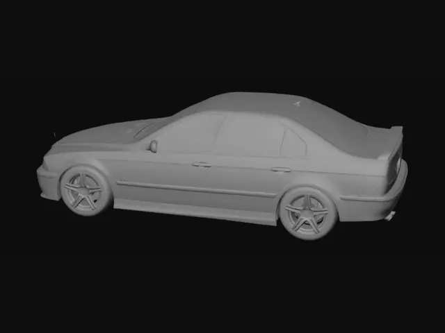 3D model for BMW M5 E39, V10 mptorlu. Sıayh renk.