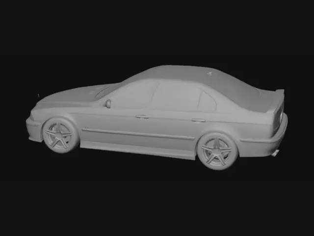 3D model for BMW M5 E39, V10 mptorlu. Sıayh renk.