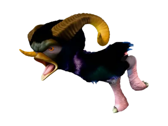 Ramu (The Croods) 3D model, vytvořený pomocí AI