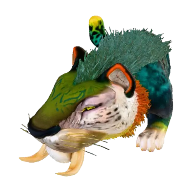 Macawnivore (The Croods) 3D model, vytvořený pomocí AI