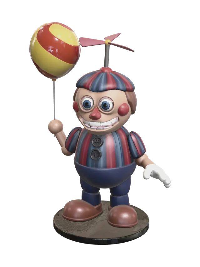 Balloon Boy Fnaf Movie 3D model, vytvořený pomocí AI