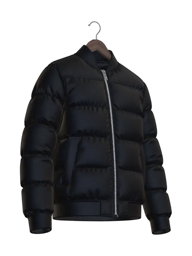 3D model for Midnight Puffer Jacket