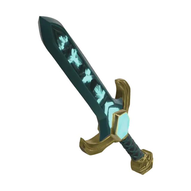 Netherite Sword 3D model, vytvořený pomocí AI