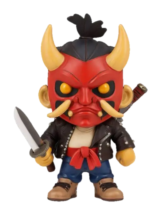 3D model for Oni Warrior Toy