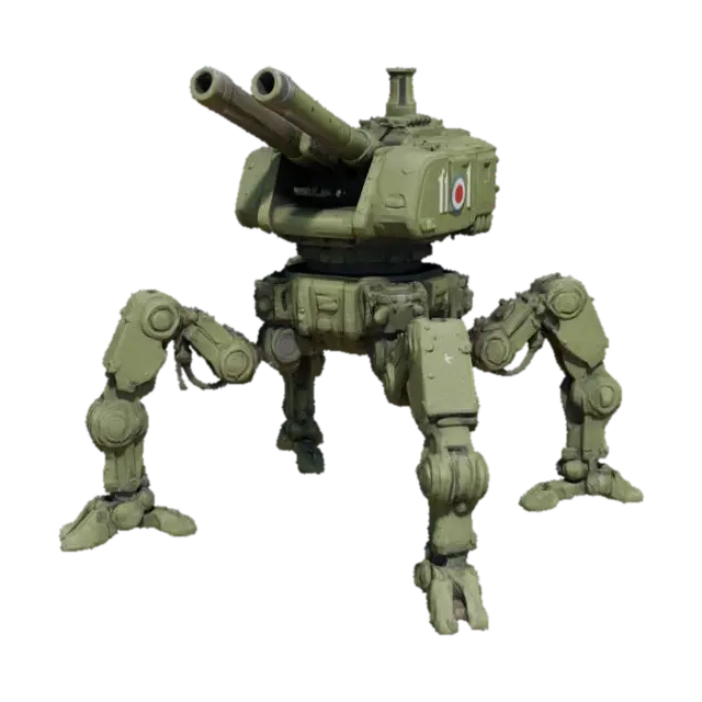 Model 3D Steampunk Walker, dijana oleh AI