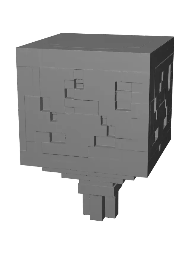 3D model for Weathered Grass Block Minecraft