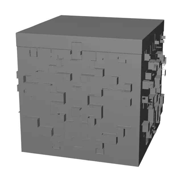 3D model for Fantasy Grass Block Minecraft
