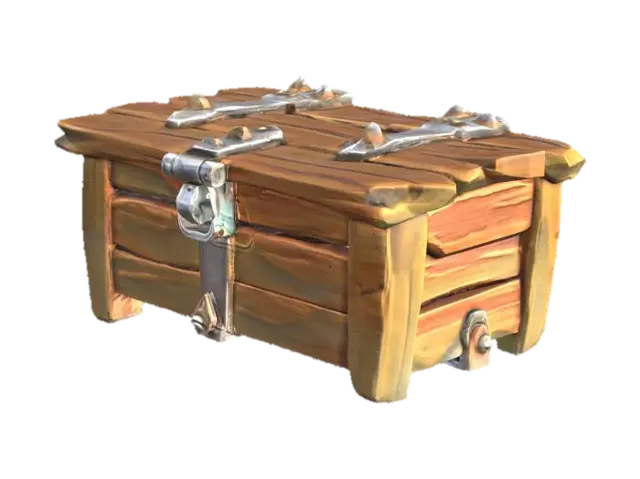 3D model for Wooden Treasure Chest, #arch#