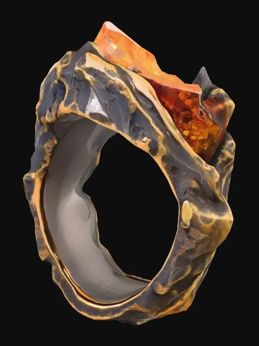 3D model for Elemental Ember Ring