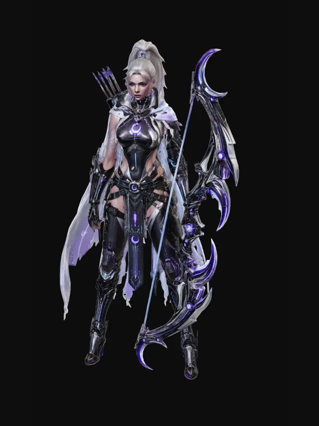 3D model for Lunar Crescent Archer