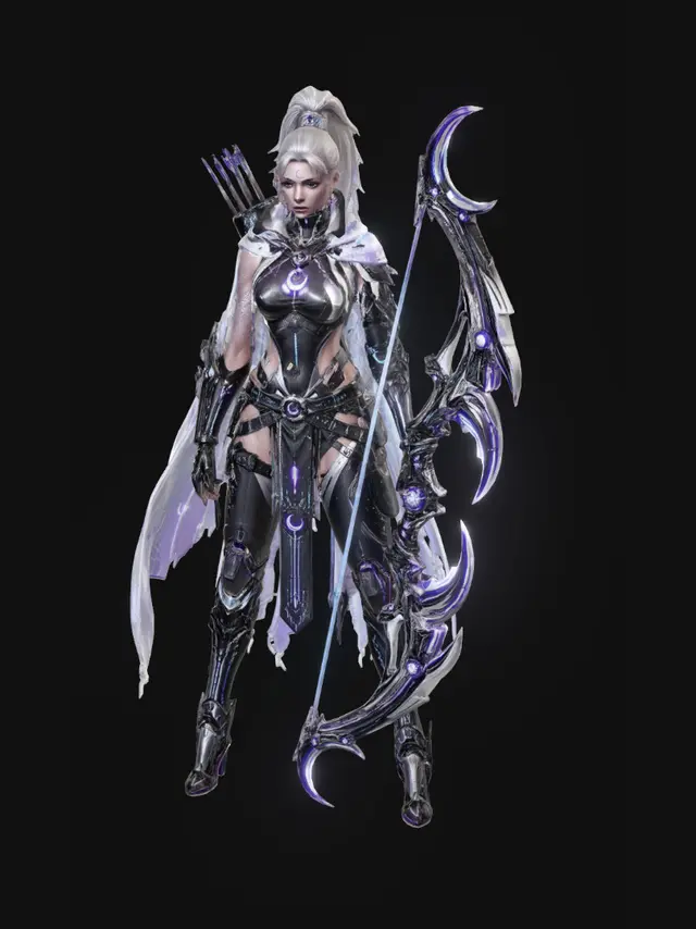 3D model for Lunar Crescent Archer
