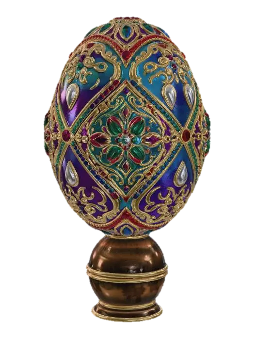 #EasterEgg2026#, Fabergé-Inspired Jeweled Egg - Faberge 3D model, vytvořený pomocí AI