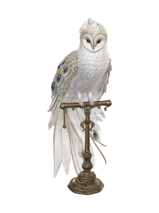 Create a photorealistic, lifelike, 3D image of a fantasy creature covered in… - Perch 3D model, vytvořený pomocí AI