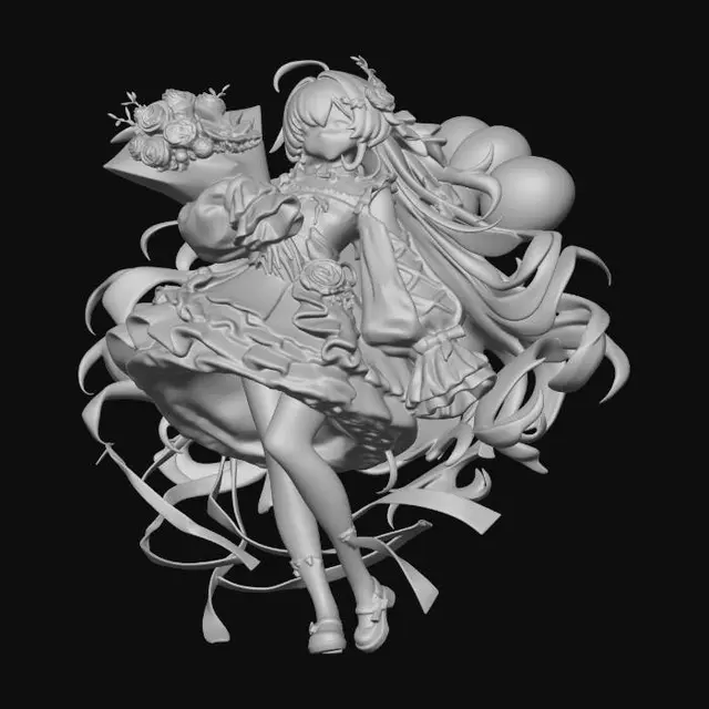 3D model for Cerulean Bouquet
