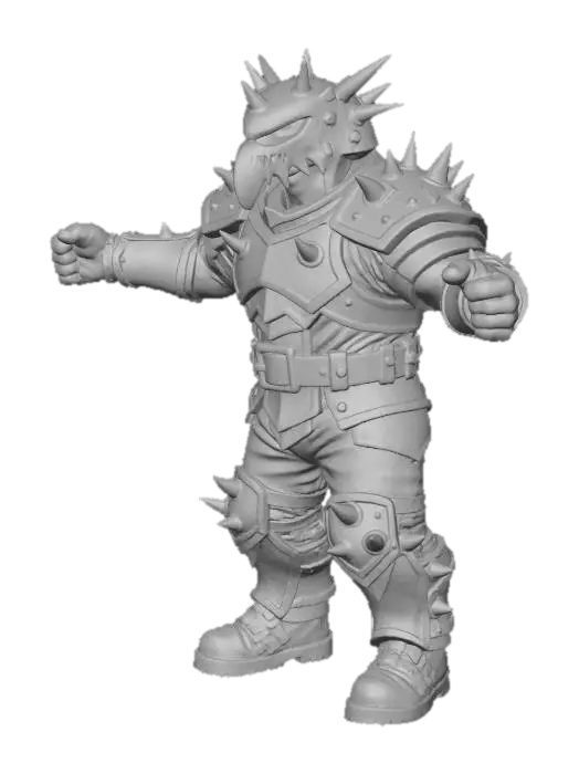 3D model for Dankylosaurus Warrior