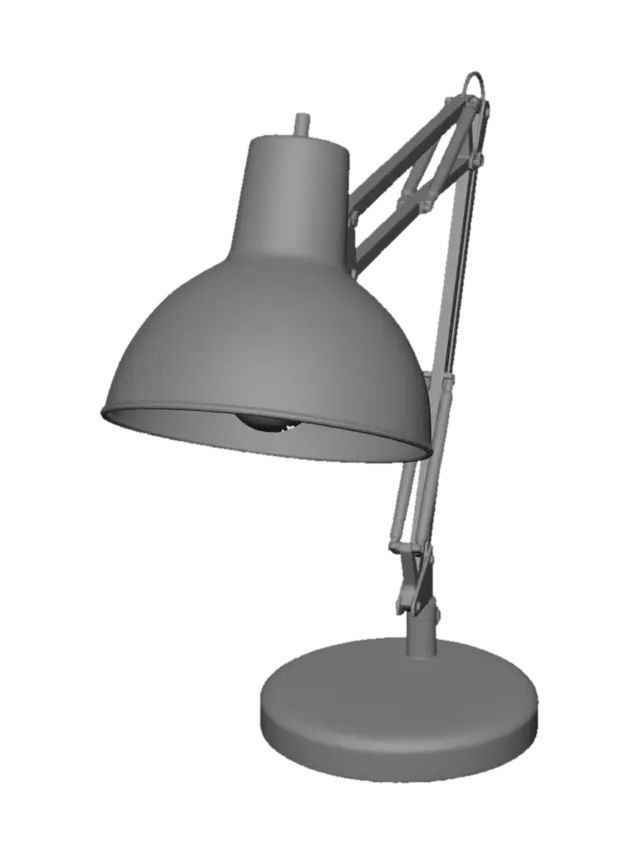 3D model for Adjustable Gray Desk Lamp