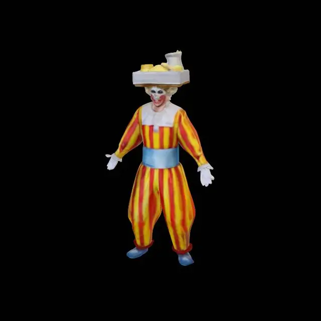 3D model for Striped Clown