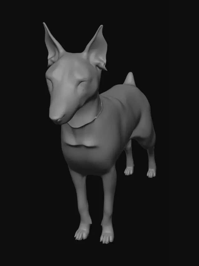 3D model for Elegant Doberman Stance