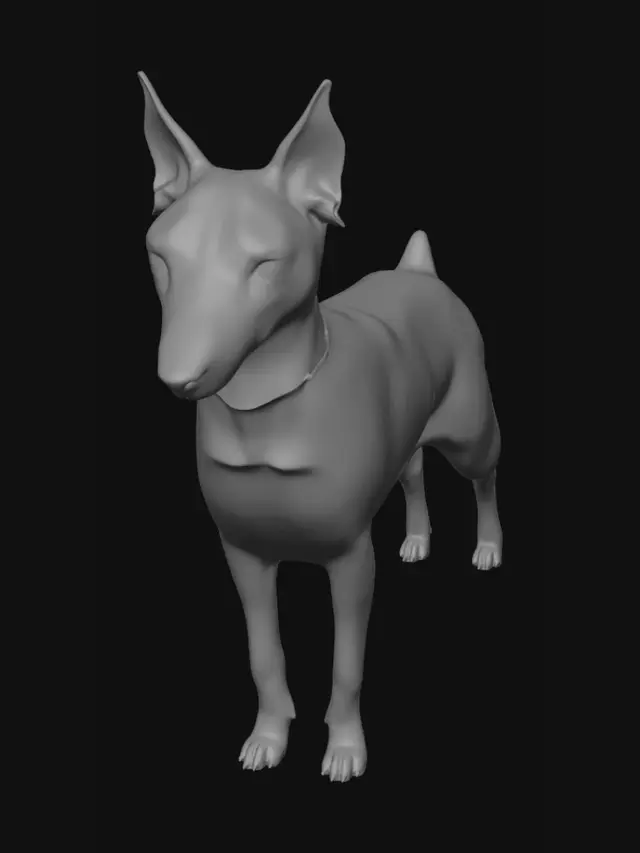 3D model for Elegant Doberman Stance