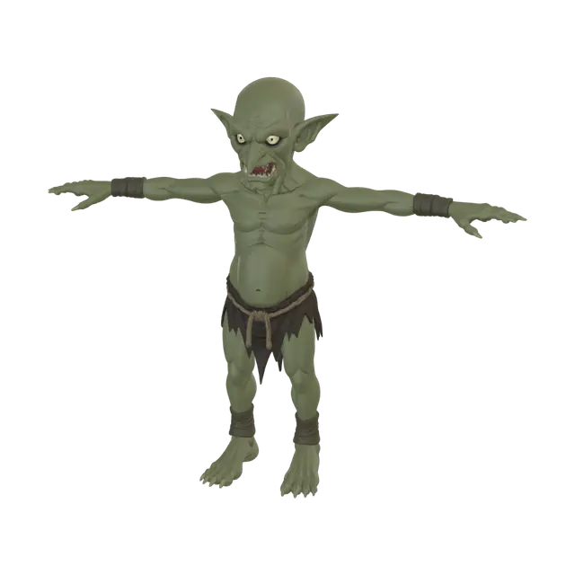 3D model for T-Pose Goblin