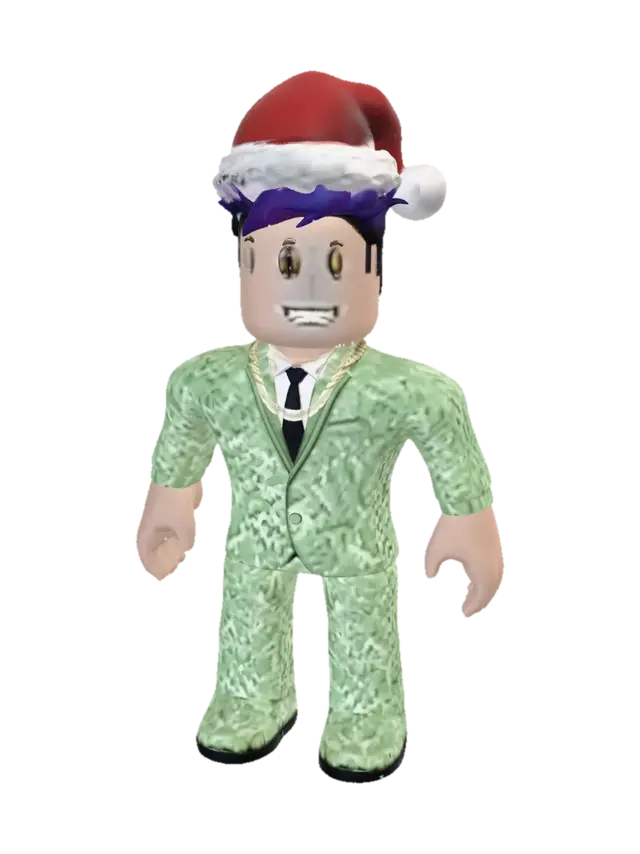 Jolly Green Pajama Santa - Cosy 3D model, vytvořený pomocí AI
