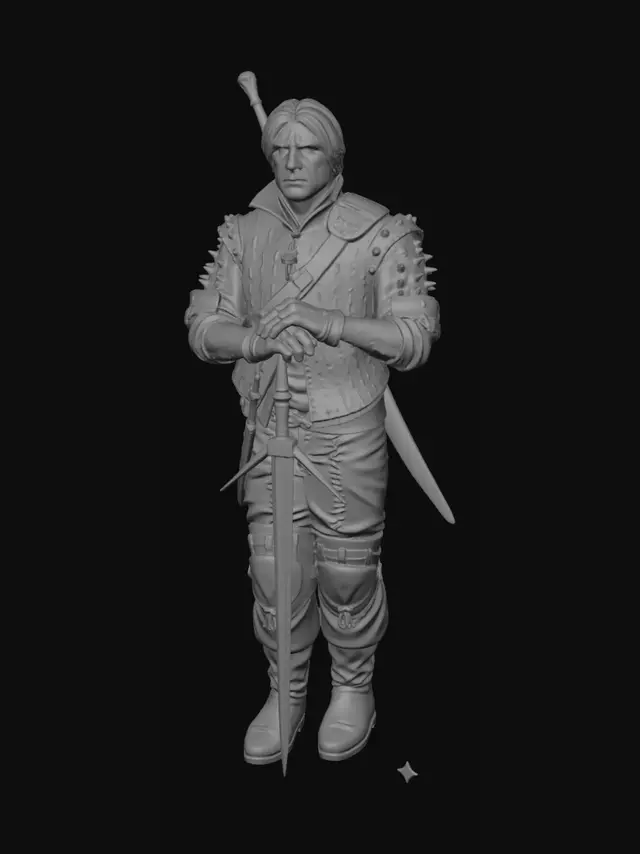 3D model for Crimson Swordsman