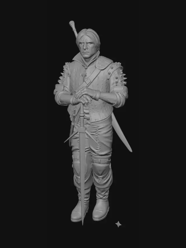 3D model for Crimson Swordsman