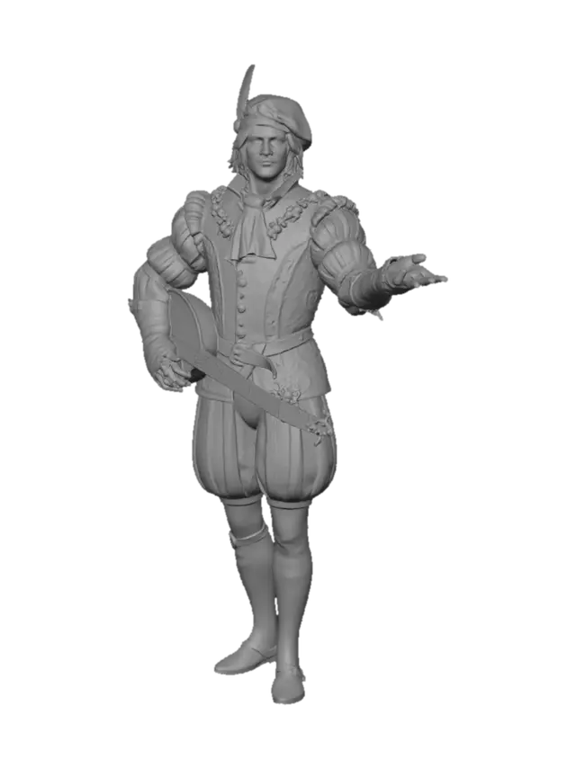 3D model for Purple Velvet Troubadour