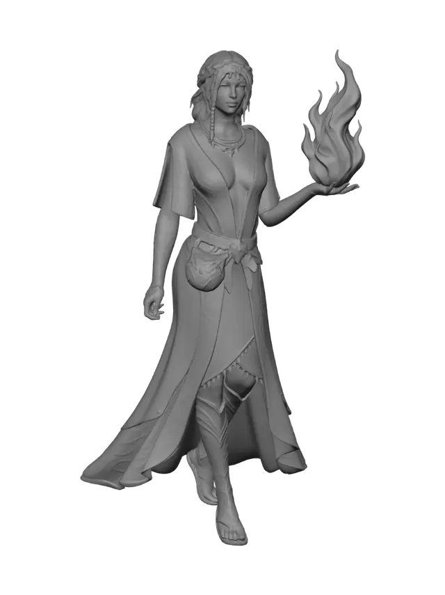 3D model for Emberbound Sorceress