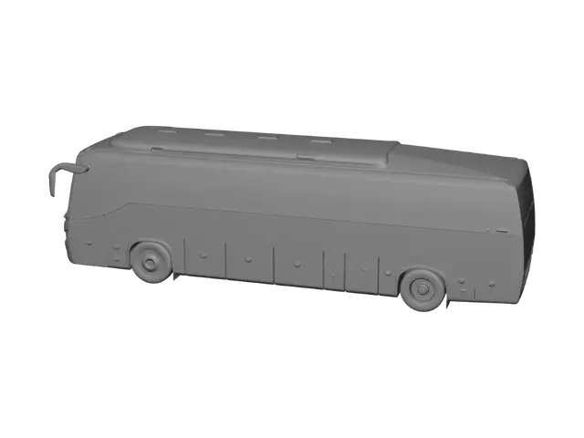 3D model for White Coach Bus
