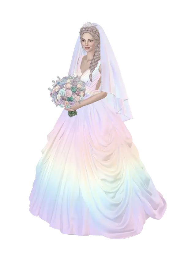 bride 3D model, vytvořený pomocí AI