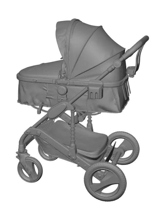 3D model for Bronze-Accent All-Terrain Baby Stroller