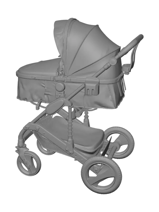 3D model for Bronze-Accent All-Terrain Baby Stroller