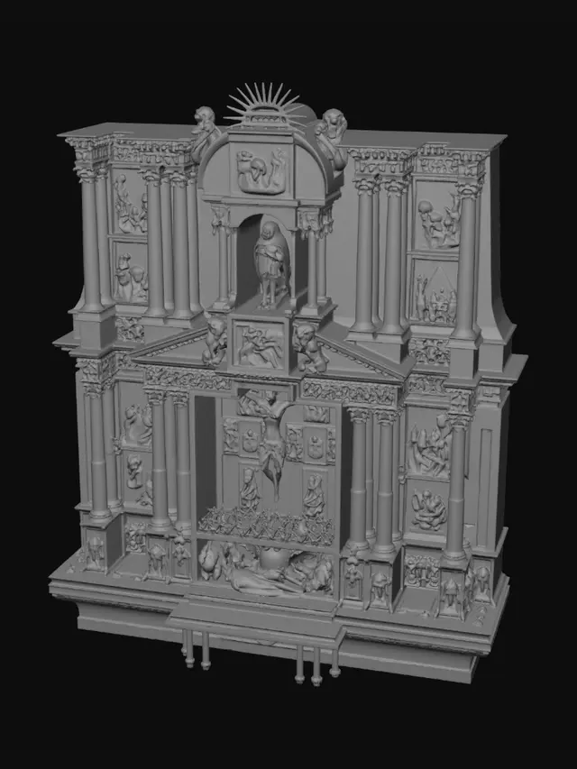3D model for Crucifixion Altarpiece