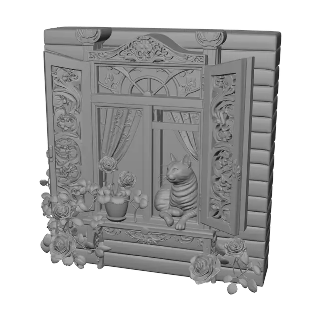 3D model for Whiskers at the Rose Window