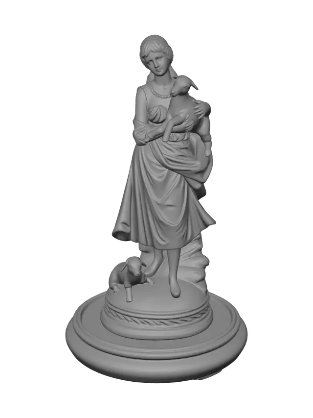 3D model for The Gentle Shepherdess