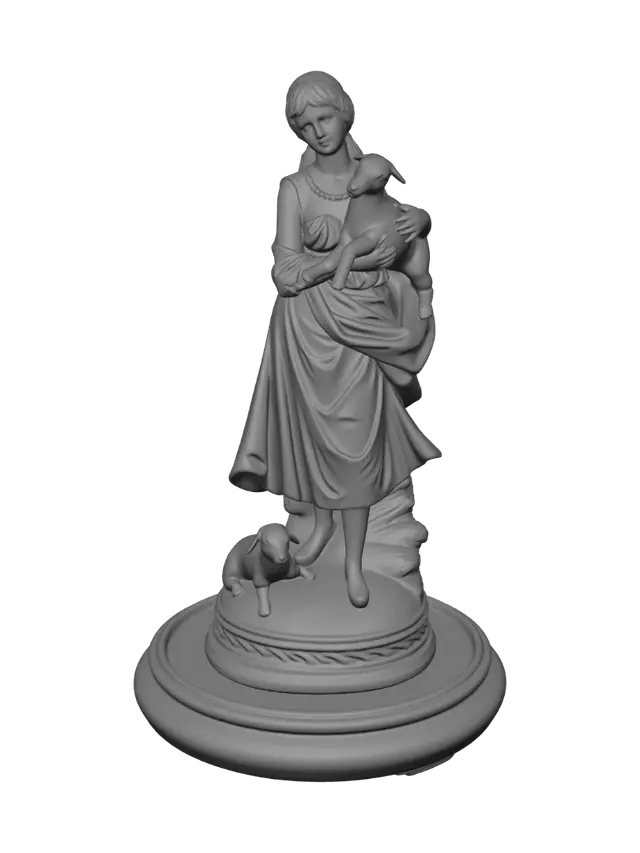 3D model for The Gentle Shepherdess
