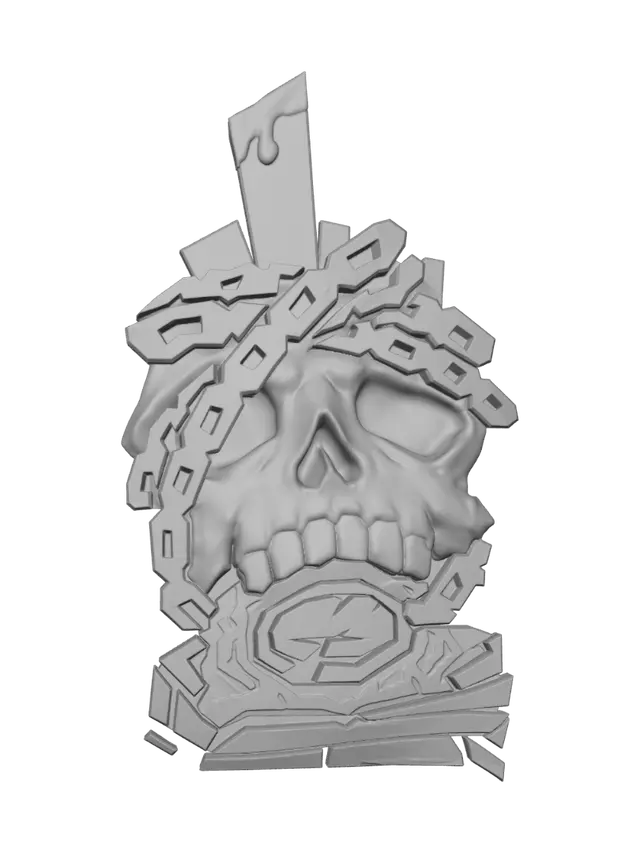 3D model for Skull in Chains