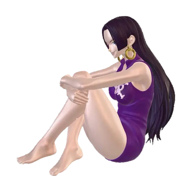 Boa Hancock Winking Figurine - Waifu 3D model, vytvořený pomocí AI